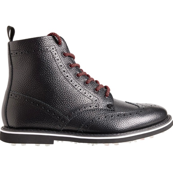 G/Fore Men’s Gallivanter Wingtip Golf Boots Shoes Onyx 12.5 13 NEW - Picture 7 of 10